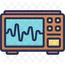 Electronicardiogram Medical Machine Icon