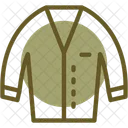 Cardigan Knit Button Up Icon