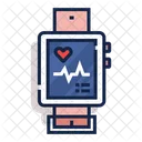 Cardiogram Smartwatch Device Icon