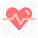 Cardiogram Heart Life Icon