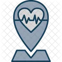 Cardiogram Defibrillator Heart Care Icon