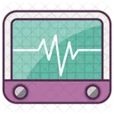 Cardiogram Heat Pulse Icon