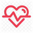 Cardiogram Heart Life Icon