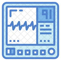 심전도 모니터  아이콘