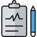 Cardiogram Medical Report Icon
