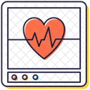 Cardiograma Cuidados Cardiacos Saude Cardiaca Ícone