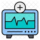 Cardiograma Electrocardiograma Monitor Icono