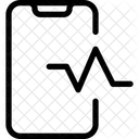 Monitor De Frecuencia Cardiaca Frecuencia Cardiaca Pulso Telefono Inteligente Icono