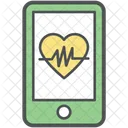 Cardiogramme Active Mobile Icon