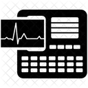 Appareil ECG Moniteur ECG Electrocardiogramme Icône
