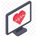 Cardiogramme de fréquence cardiaque  Icône