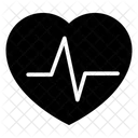 Cardiogramme Symbole De Battement De Coeur Metaphore Des Impulsions Icône