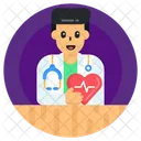 Heart Specialist Cardiologist Heart Doctor Icône