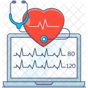 Ecg Monitor Electrocardiogram Heartbeat Monitor Icon