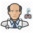 Cardiopulmonologist Asian Male  Icon