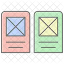 Cards Lineal Color Icon Icon