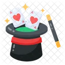 Magic Hat Magic Cap Cards Magic Icon