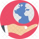 Globe Hand Earth Icon