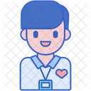 Care Worker Male  Icon