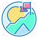 Career Mountains Up Icon
