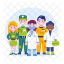 Career Costumes Occupations Professions Icon