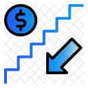 Stair Finance Down Icon