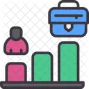 Career Growth Success Learning Icon