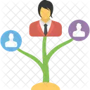 Career Growth Plant  Icon