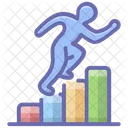 Career Ladder Competition Concept Career Path Icon