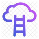Career Ladder Cloud Achievement Icon