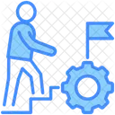 Career Management Development Process Icon