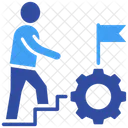 Career Management Development Process Icon