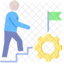 Career Management Development Process Icon