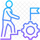 Career Management Development Process Icon