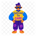 Too Cool Careless Sarcastic Icon