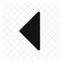 Caret Left Glyph Glyph Style Arrow Icon