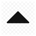 Caret Up Glyph Glyph Style Arrow Icon