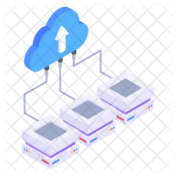 Carga de datos en la nube  Icono