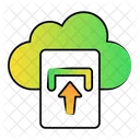 Subir Archivos A La Nube Subir Datos En La Nube Icono