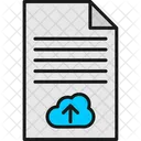 Carga De Archivos Nube Documento Icono