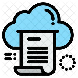 Carga de archivos en la nube  Icono