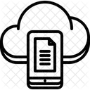 Carga de archivos en la nube  Icono