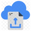 Carga de archivos en la nube  Icono