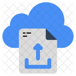 Carga de archivos en la nube  Icono