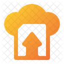 Carga De Archivos En La Nube Nube Archivo Icono