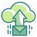 Carga de correo en la nube  Icono