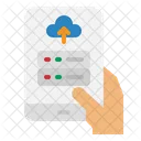 Carga de datos en la nube  Icono