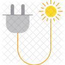 Carga de energía solar  Icono