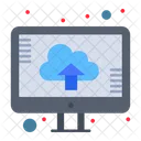 Carga en la nube en línea  Icono