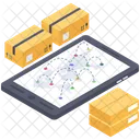 Flete Mundial Entrega Logistica Envio Mundial Icono